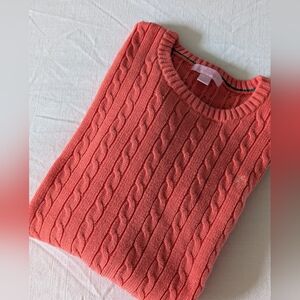 Lilly Pulitzer Women's Coral Cable Knit Sweater